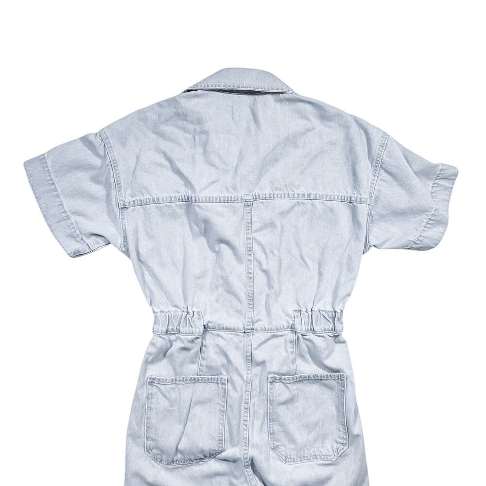 Free People We The Free Marci Jumpsuit XS Denim Light Wash Coveralls Utility - Picture 8 of 10